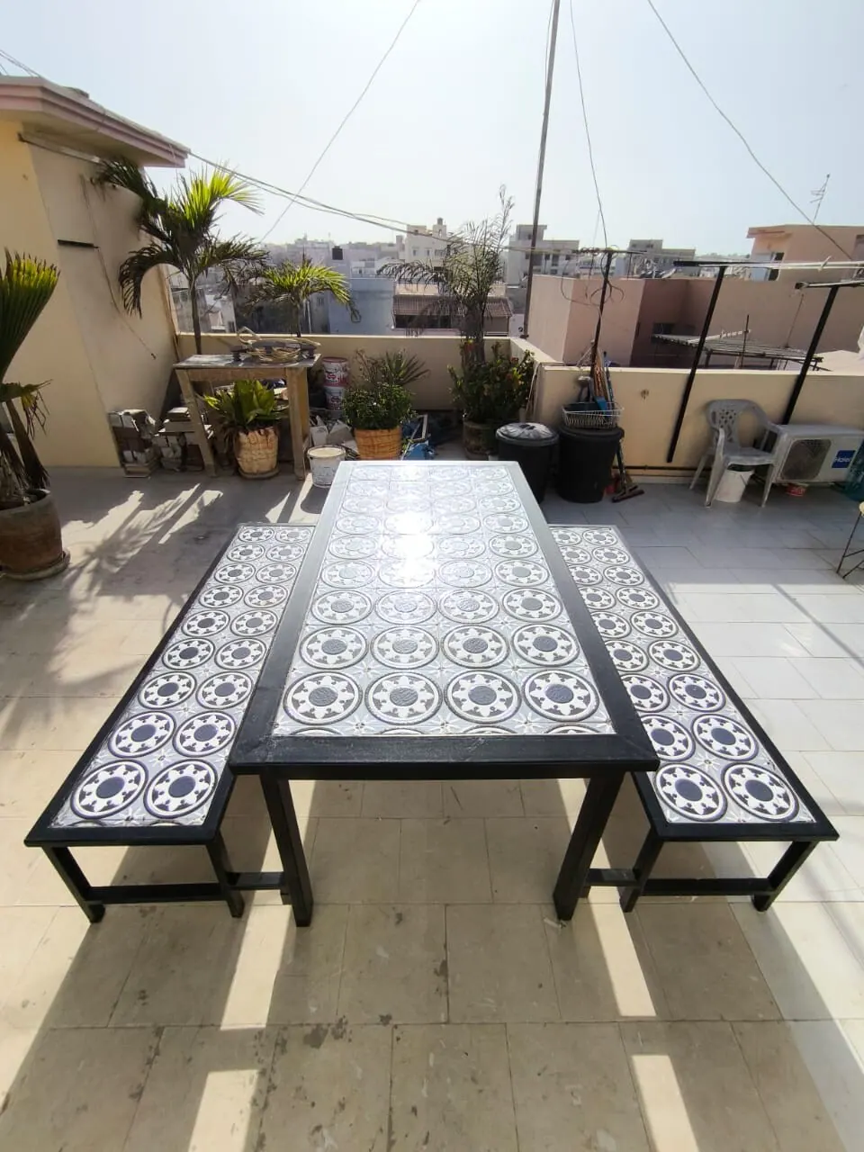 Appart 1, terrasse commune sur le toit